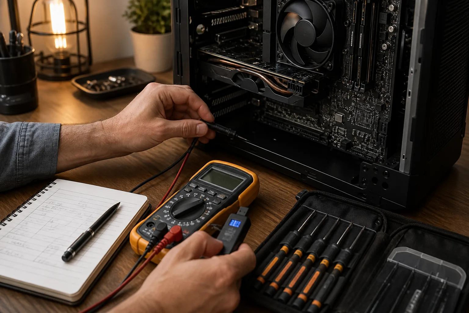 Troubleshooting equipment in the Surefire Computers editorial workspace