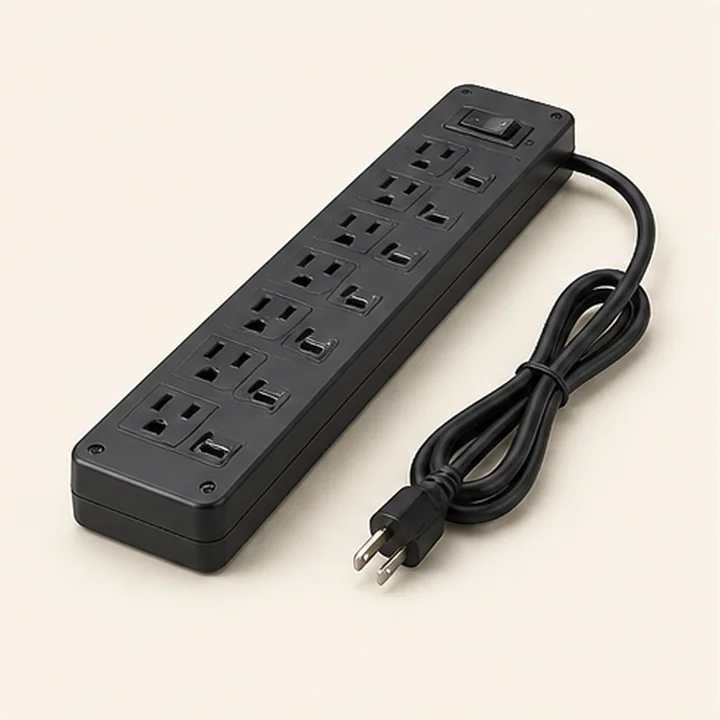 Representative image of 12-outlet surge protector